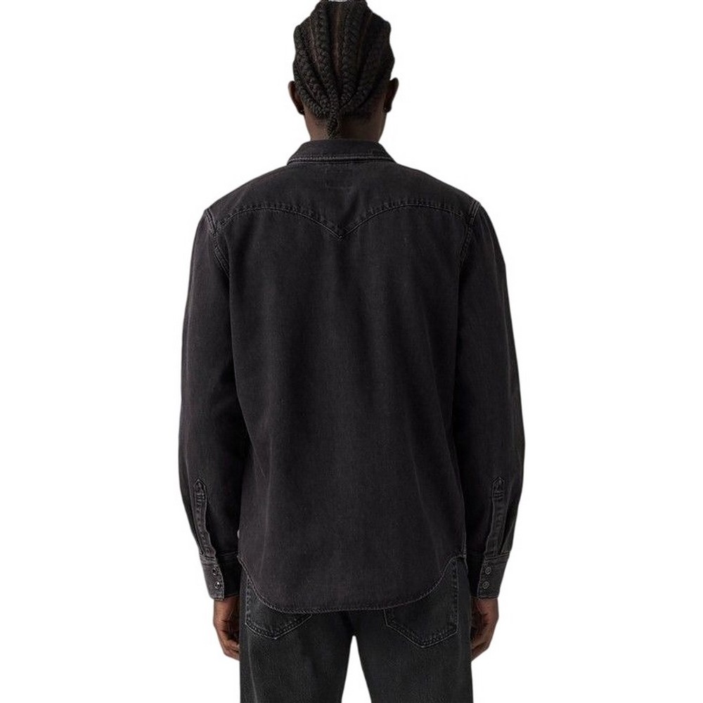 LEVIS BARSTOW WESTERN STANDARD ΠΟΥΚΑΜΙΣΟ ΤΖΙΝ ΑΝΔΡΙΚΟ DENIM BLACK