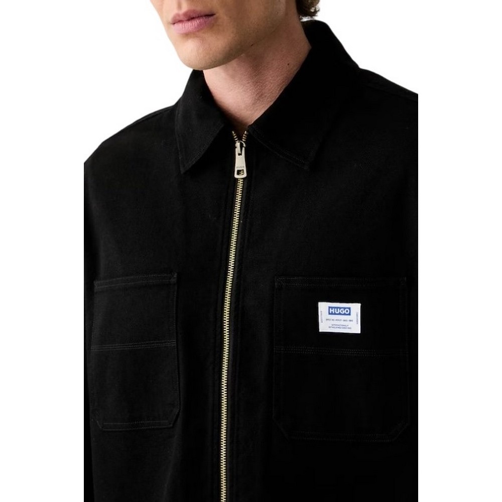 HUGO BOSS EKYZONE CASUAL SHIRT ΜΠΟΥΦΑΝ ΑΝΔΡΙΚΟ BLACK