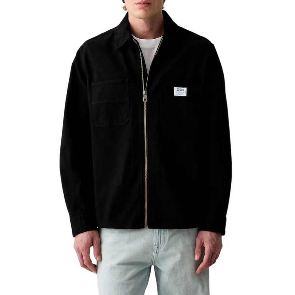 HUGO BOSS EKYZONE CASUAL SHIRT ΜΠΟΥΦΑΝ ΑΝΔΡΙΚΟ BLACK