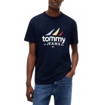TOMMY JEANS REG SAILING EXT T-SHIRT ΜΠΛΟΥΖΑ ΑΝΔΡΙΚΗ NAVY