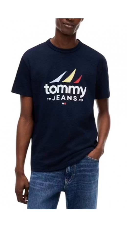 TOMMY JEANS REG SAILING EXT T-SHIRT ΜΠΛΟΥΖΑ ΑΝΔΡΙΚΗ NAVY