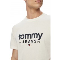 TOMMY JEANS SLIM GRAPHIC T-SHIRT ΜΠΛΟΥΖΑ ΑΝΔΡΙΚΗ OFF WHITE
