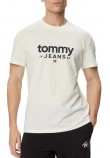 TOMMY JEANS SLIM GRAPHIC T-SHIRT ΜΠΛΟΥΖΑ ΑΝΔΡΙΚΗ OFF WHITE