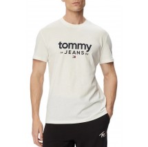 TOMMY JEANS SLIM GRAPHIC T-SHIRT ΜΠΛΟΥΖΑ ΑΝΔΡΙΚΗ OFF WHITE