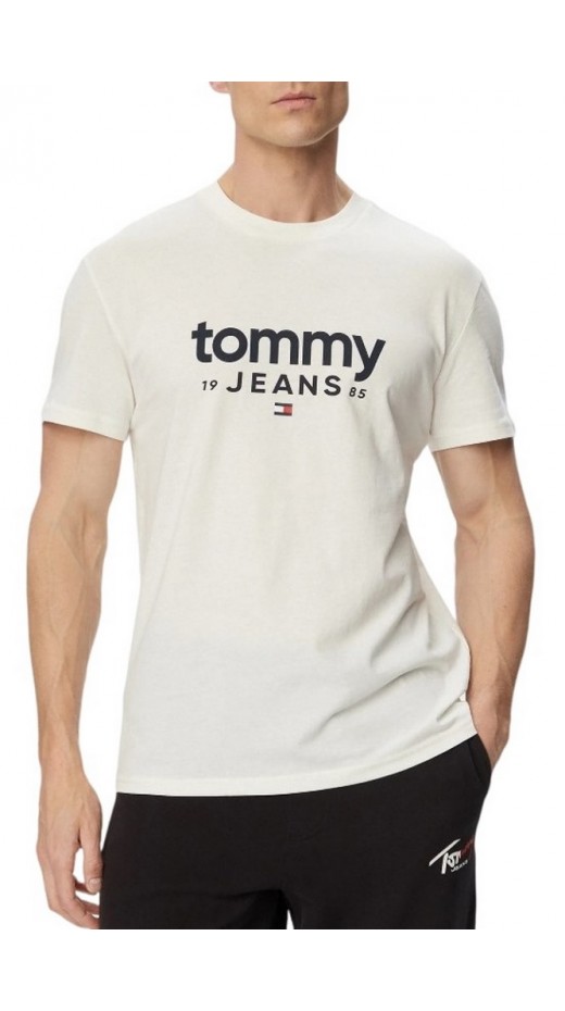 TOMMY JEANS SLIM GRAPHIC T-SHIRT ΜΠΛΟΥΖΑ ΑΝΔΡΙΚΗ OFF WHITE