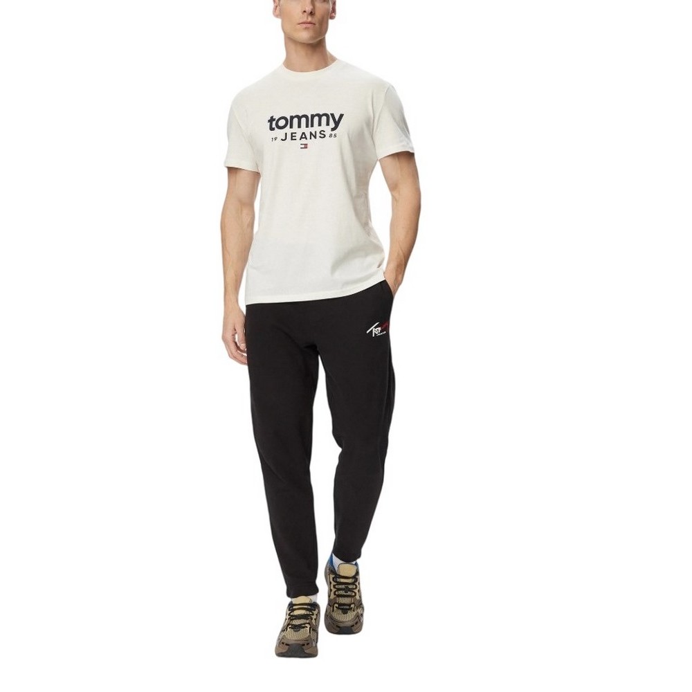 TOMMY JEANS SLIM GRAPHIC T-SHIRT ΜΠΛΟΥΖΑ ΑΝΔΡΙΚΗ OFF WHITE