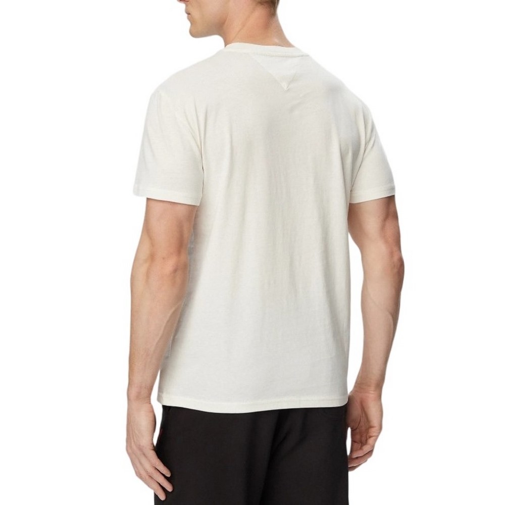 TOMMY JEANS SLIM GRAPHIC T-SHIRT ΜΠΛΟΥΖΑ ΑΝΔΡΙΚΗ OFF WHITE