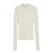 HUGO BOSS SWEATER SARMIA B ΜΠΛΟΥΖΑ ΠΛΕΚΤΗ ΓΥΝΑΙΚΕΙΑ OFF WHITE