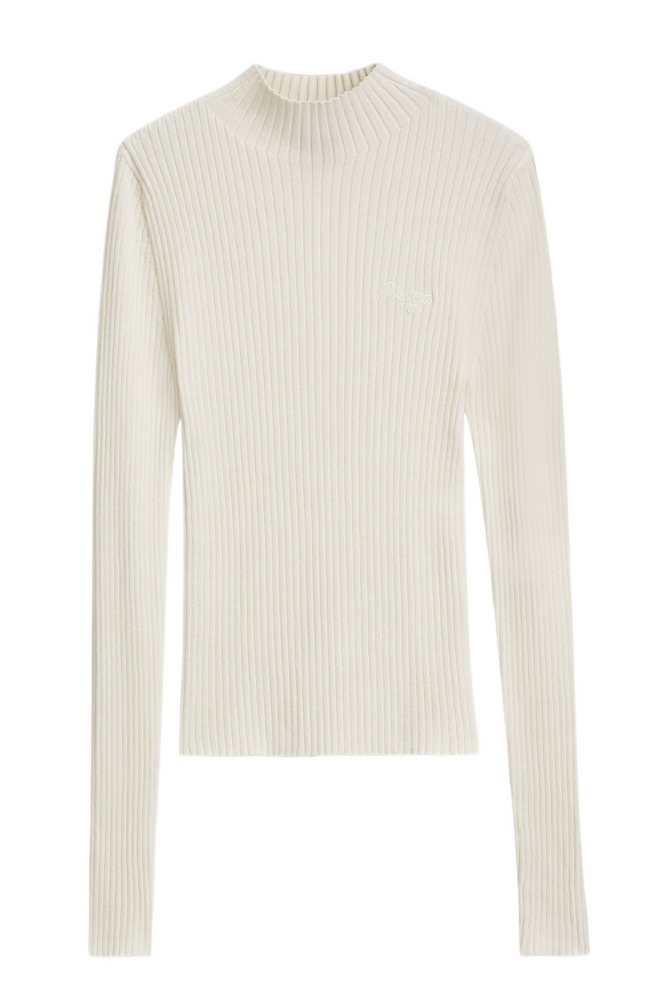 HUGO BOSS SWEATER SARMIA B ΜΠΛΟΥΖΑ ΠΛΕΚΤΗ ΓΥΝΑΙΚΕΙΑ OFF WHITE