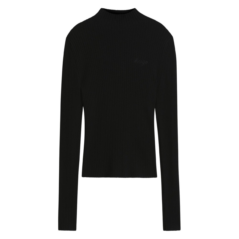 HUGO BOSS SWEATER SARMIA B ΜΠΛΟΥΖΑ ΠΛΕΚΤΗ ΓΥΝΑΙΚΕΙΑ BLACK