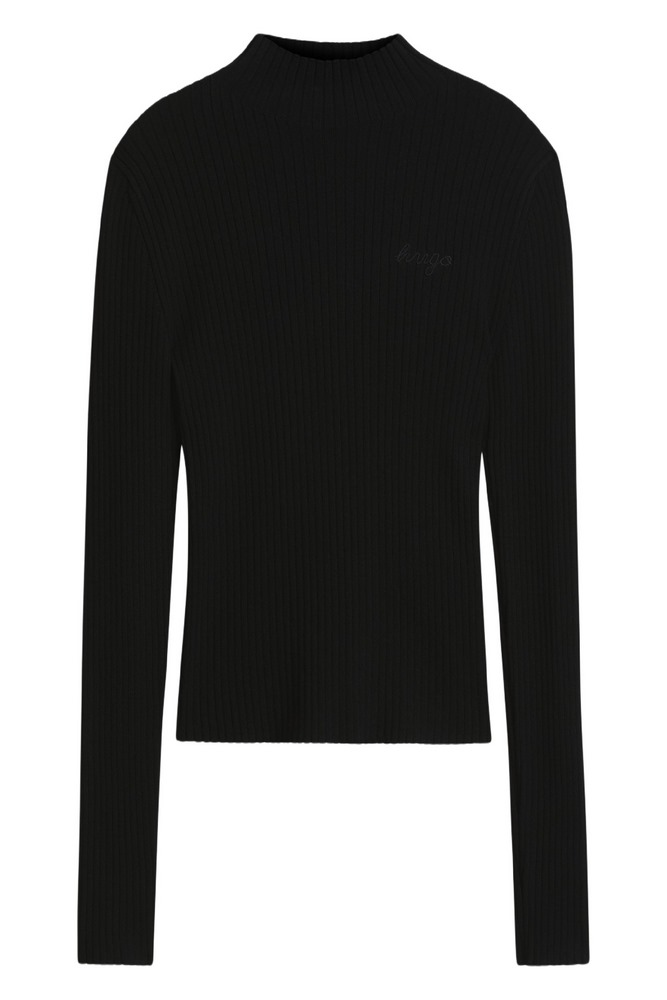 HUGO BOSS SWEATER SARMIA B ΜΠΛΟΥΖΑ ΠΛΕΚΤΗ ΓΥΝΑΙΚΕΙΑ BLACK