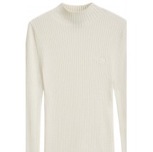 HUGO BOSS SWEATER SARMIA B ΜΠΛΟΥΖΑ ΠΛΕΚΤΗ ΓΥΝΑΙΚΕΙΑ OFF WHITE