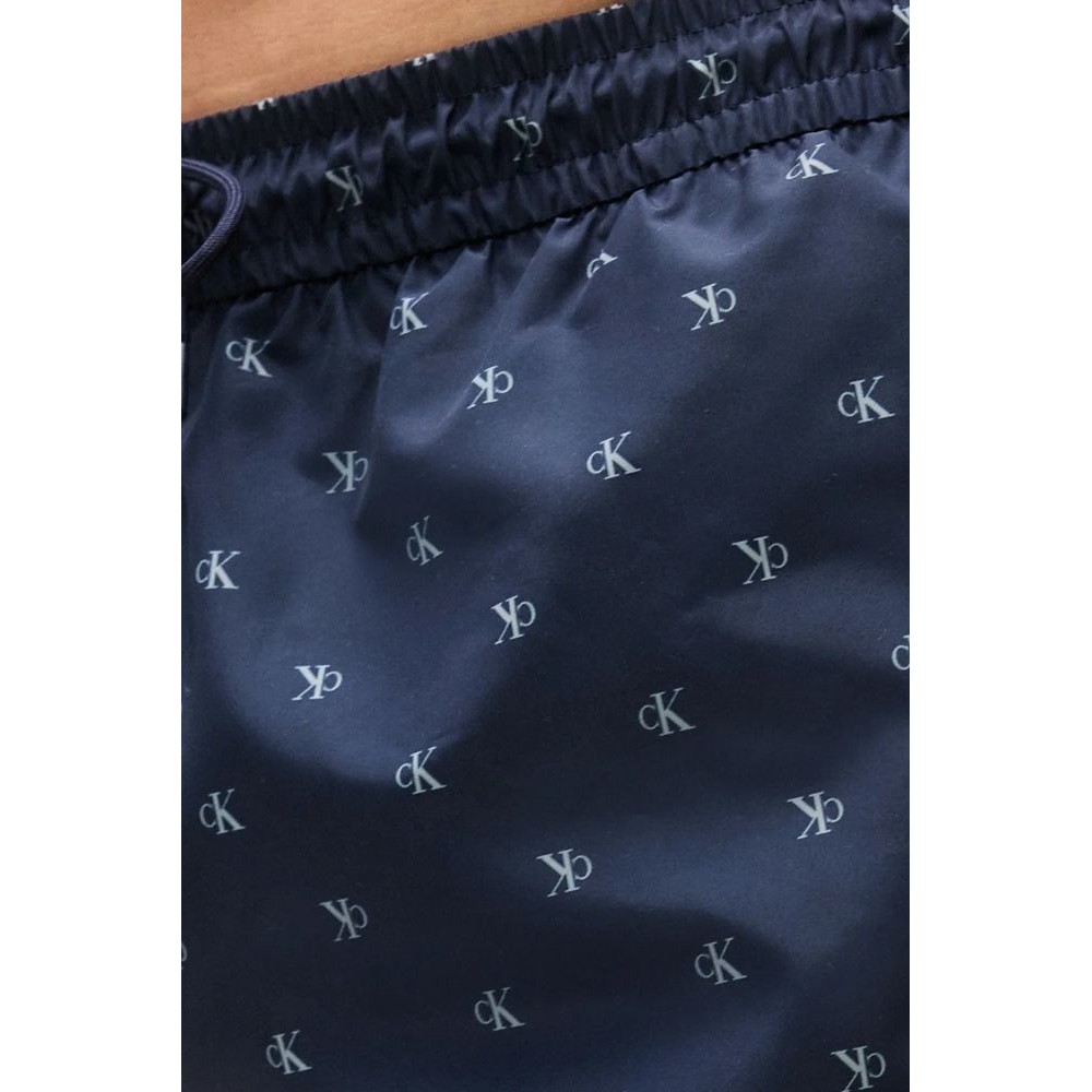 CALVIN KLEIN MEDIUM DRAWSTRING COVERED WAISTB ΜΑΓΙΟ ΑΝΔΡΙΚΟ DARK NAVY