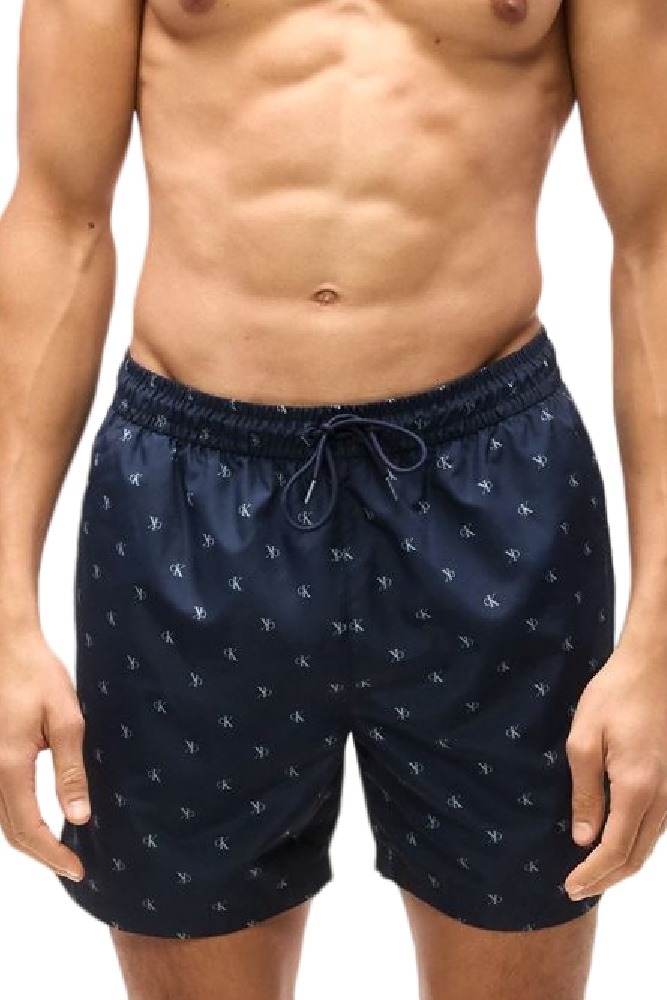 CALVIN KLEIN MEDIUM DRAWSTRING COVERED WAISTB ΜΑΓΙΟ ΑΝΔΡΙΚΟ DARK NAVY