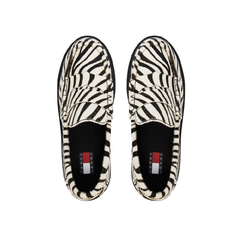 TOMMY JEANS ARCHIVE 01 LOW ZEBRA LOAFER ΠΑΠΟΥΤΣΙ ΓΥΝΑΙΚΕΙΟ ZEBRA PRINT