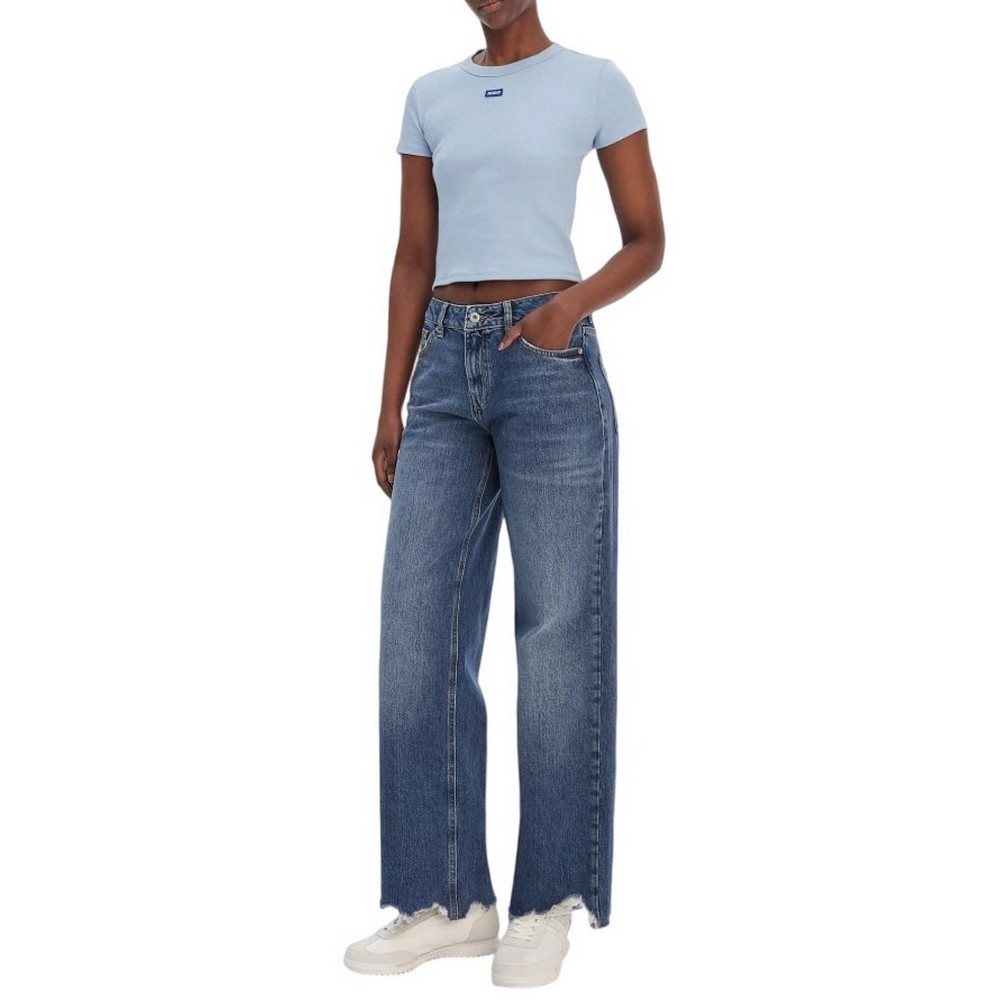 HUGO BOSS JEANS GAMALA 2B ΤΖΙΝ ΠΑΝΤΕΛΟΝΙ ΓΥΝΑΙΚΕΙΟ BLUΕ DENIM