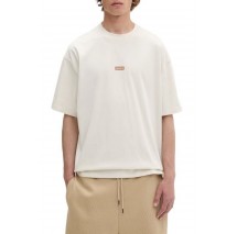 HUGO BOSS NALONO JERSEY T-SHIRT ΜΠΛΟΥΖΑ ΑΝΔΡΙΚΗ OFF WHITE