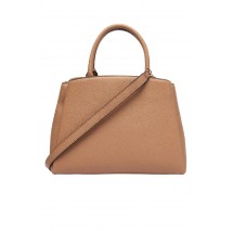 GUESS ISOLA 3 COMP SATCHEL ΤΣΑΝΤΑ ΓΥΝΑΙΚΕΙΑ BEIGE