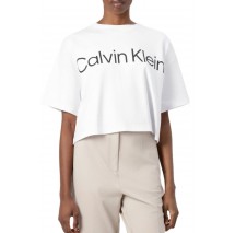 CALVIN KLEIN JEANS A BOXY LOGO GRAPHIC T-SHIRT ΜΠΛΟΥΖΑ ΓΥΝΑΙΚΕΙΑ BRIGHT WHITE