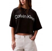 CALVIN KLEIN JEANS A BOXY LOGO GRAPHIC T-SHIRT ΜΠΛΟΥΖΑ ΓΥΝΑΙΚΕΙΑ BLACK