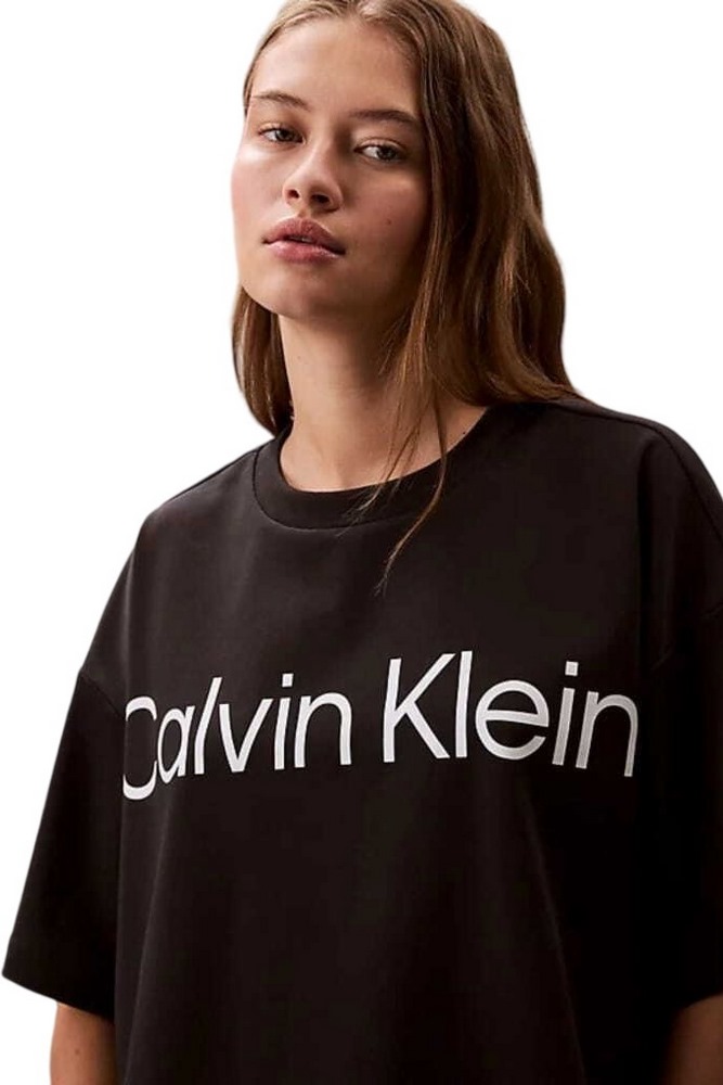 CALVIN KLEIN JEANS A BOXY LOGO GRAPHIC T-SHIRT ΜΠΛΟΥΖΑ ΓΥΝΑΙΚΕΙΑ BLACK