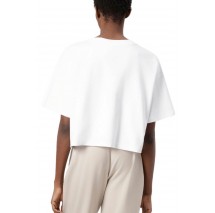 CALVIN KLEIN JEANS A BOXY LOGO GRAPHIC T-SHIRT ΜΠΛΟΥΖΑ ΓΥΝΑΙΚΕΙΑ BRIGHT WHITE