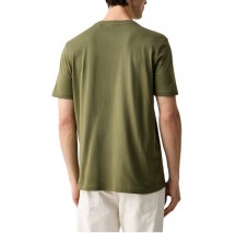 HUGO BOSS NESPTEE JERSEY T-SHIRT ΜΠΛΟΥΖΑ ΑΝΔΡΙΚΗ MILITARY GREEN