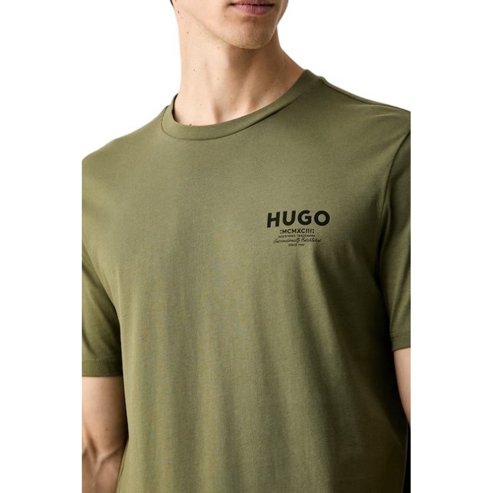 HUGO BOSS NESPTEE JERSEY T-SHIRT ΜΠΛΟΥΖΑ ΑΝΔΡΙΚΗ MILITARY GREEN