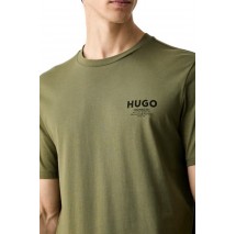 HUGO BOSS NESPTEE JERSEY T-SHIRT ΜΠΛΟΥΖΑ ΑΝΔΡΙΚΗ MILITARY GREEN
