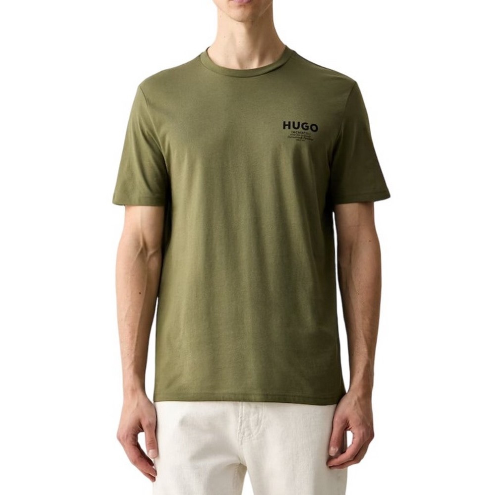 HUGO BOSS NESPTEE JERSEY T-SHIRT ΜΠΛΟΥΖΑ ΑΝΔΡΙΚΗ MILITARY GREEN