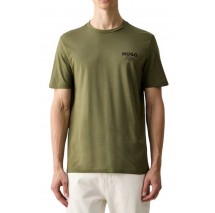 HUGO BOSS NESPTEE JERSEY T-SHIRT ΜΠΛΟΥΖΑ ΑΝΔΡΙΚΗ MILITARY GREEN