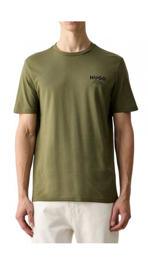 HUGO BOSS NESPTEE JERSEY T-SHIRT ΜΠΛΟΥΖΑ ΑΝΔΡΙΚΗ MILITARY GREEN