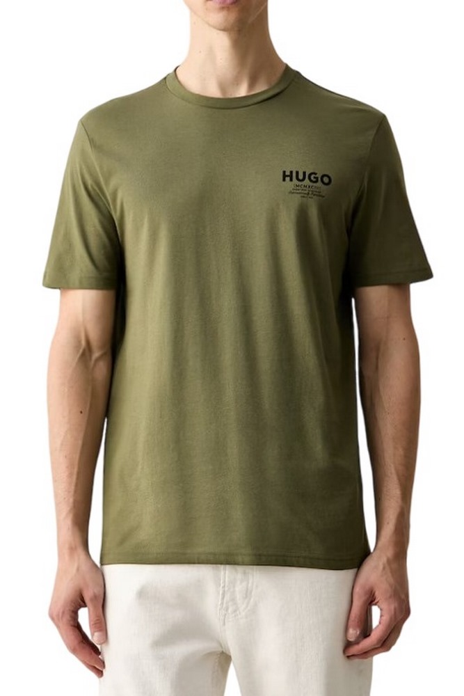 HUGO BOSS NESPTEE JERSEY T-SHIRT ΜΠΛΟΥΖΑ ΑΝΔΡΙΚΗ MILITARY GREEN