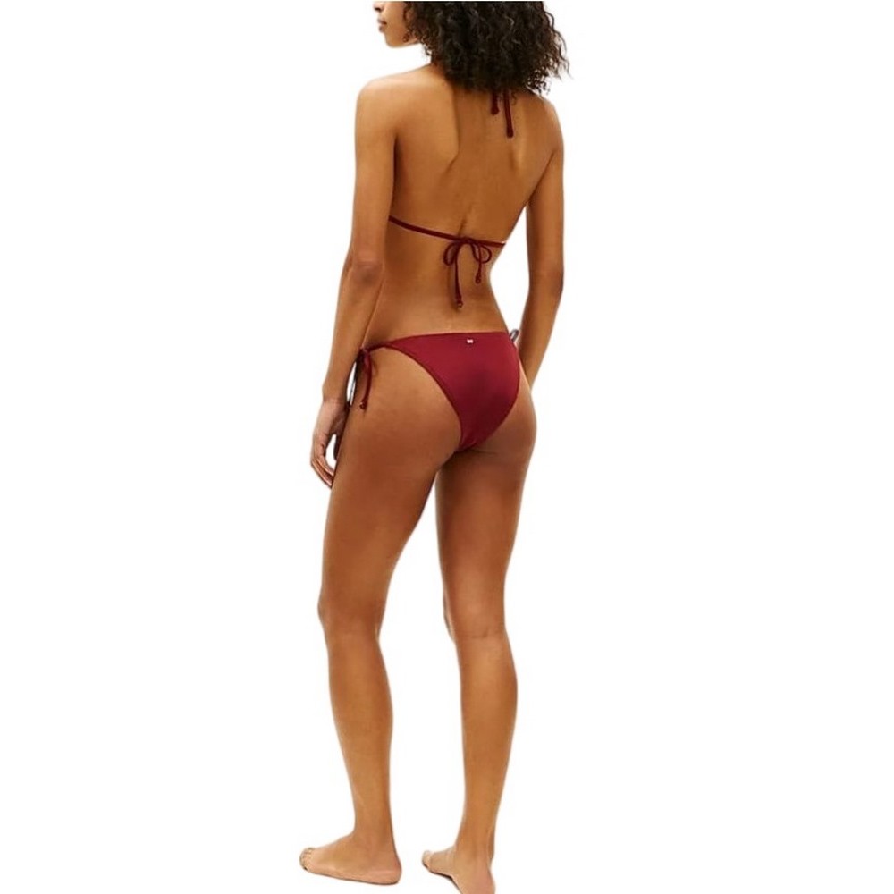TOMMY HILFIGER V STRING SIDE TIE ΜΑΓΙΟ ΓΥΝΑΙΚΕΙΟ BORDEAUX