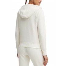 GUESS OLYMPE FULL ZIP HOODIE ΖΑΚΕΤΑ ΦΟΥΤΕΡ ΓΥΝΑΙΚΕΙΑ OFF WHITE