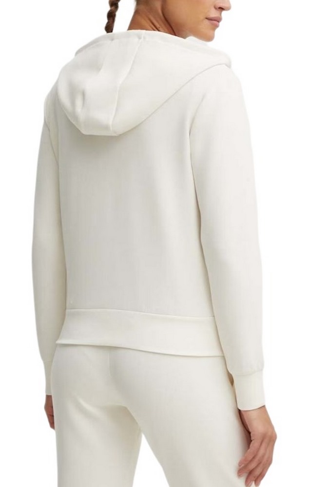 GUESS OLYMPE FULL ZIP HOODIE ΖΑΚΕΤΑ ΦΟΥΤΕΡ ΓΥΝΑΙΚΕΙΑ OFF WHITE
