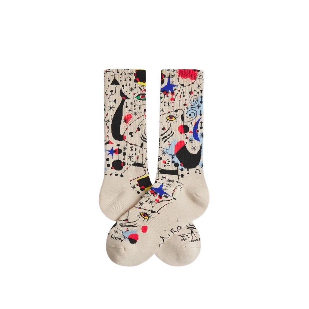 JIMMY LION ATHLETIC MICRO CIPHERS & CONSTELLATION ΚΑΛΤΣΕΣ UNISEX BEIGE