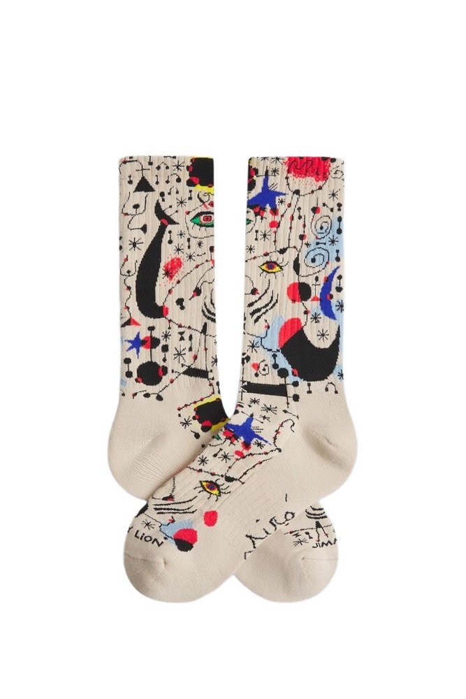 JIMMY LION ATHLETIC MICRO CIPHERS & CONSTELLATION ΚΑΛΤΣΕΣ UNISEX BEIGE