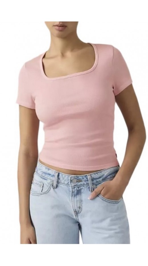 LEVIS® ESSENTIAL SQRD NECK T-SHIRT ΜΠΛΟΥΖΑ ΓΥΝΑΙΚΕΙΑ PINK