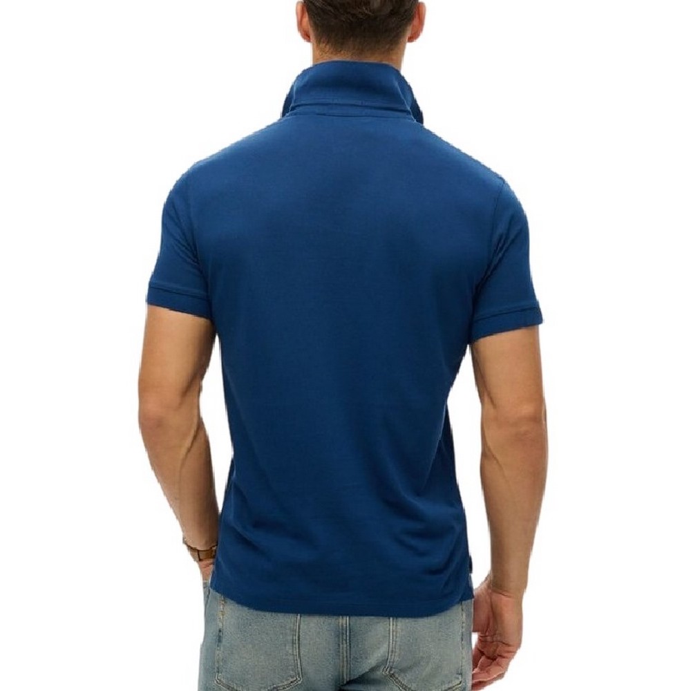 SUPERDRY D1 STUD CITY PIQUE POLO T-SHIRT ΜΠΛΟΥΖΑ ΑΝΔΡΙΚΗ NAVY