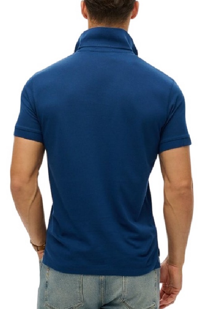 SUPERDRY D1 STUD CITY PIQUE POLO T-SHIRT ΜΠΛΟΥΖΑ ΑΝΔΡΙΚΗ NAVY