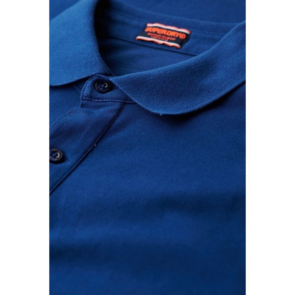 SUPERDRY D1 STUD CITY PIQUE POLO T-SHIRT ΜΠΛΟΥΖΑ ΑΝΔΡΙΚΗ NAVY