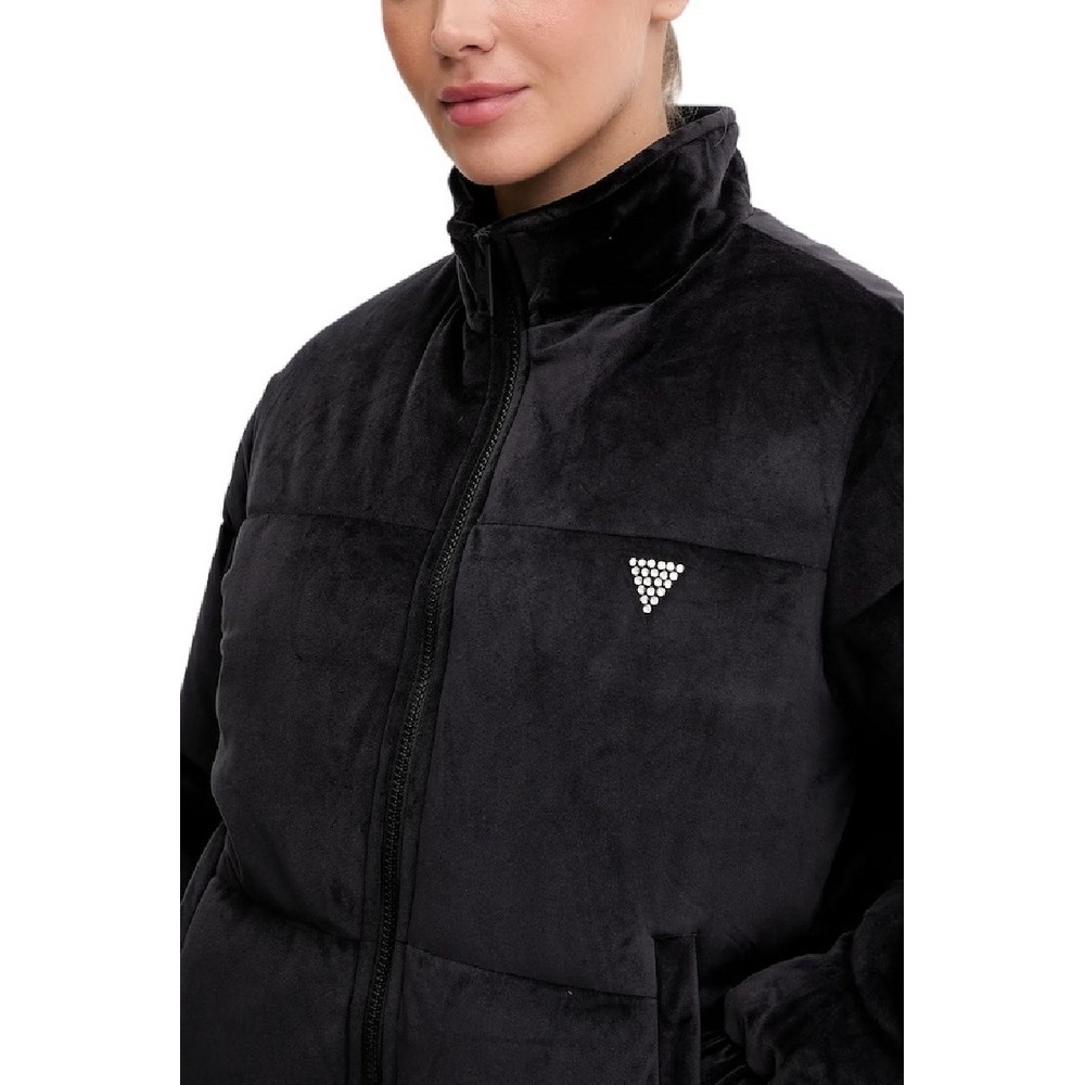 GUESS COUTURE PUFFER JACKET ΜΠΟΥΦΑΝ ΓΥΝΑΙΚΕΙΟ BLACK