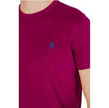 U.S POLO ASSN 49351 T-SHIRT ΜΠΛΟΥΖΑ ΑΝΔΡΙΚH BORDEAUX