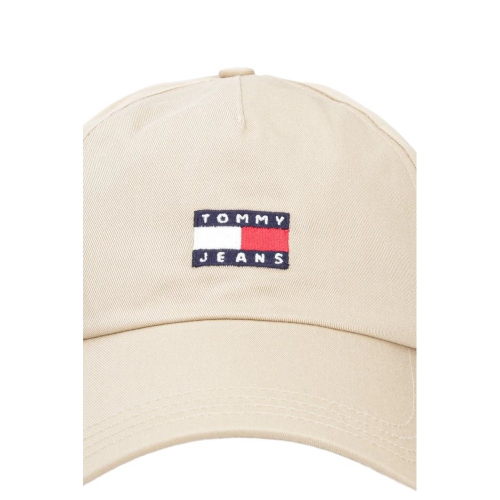 TOMMY JEANS HERITAGE CORE CAP ΚΑΠΕΛΟ ΑΝΔΡΙΚΟ STONE