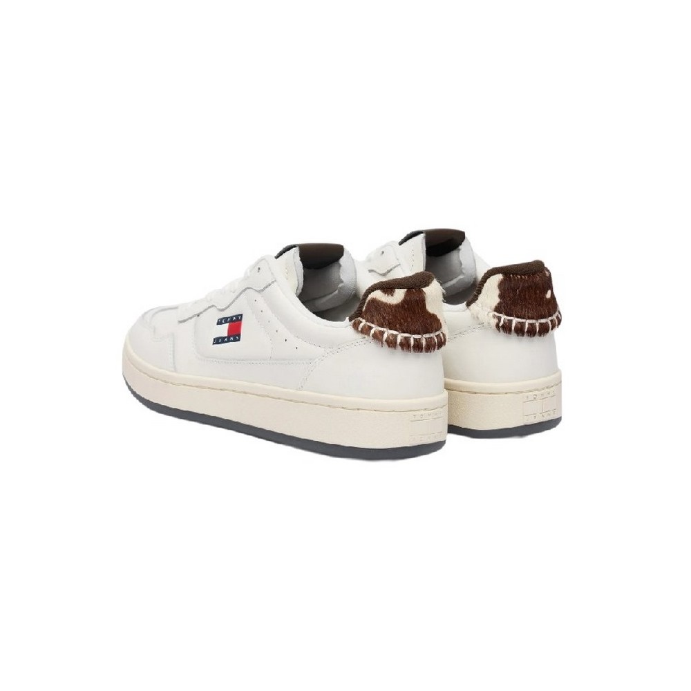 TOMMY JEANS ARCHIVE 98 CALF HAIR TAB ΠΑΠΟΥΤΣΙ ΓΥΝΑΙΚΕΙΟ ECRU