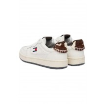 TOMMY JEANS ARCHIVE 98 CALF HAIR TAB ΠΑΠΟΥΤΣΙ ΓΥΝΑΙΚΕΙΟ ECRU