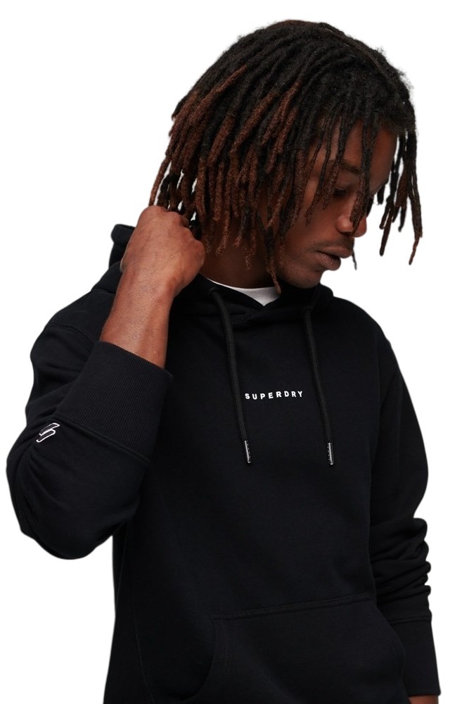 SUPERDRY D4 SDCD CODE SURPLUS LOGO HOOD ΦΟΥΤΕΡ ΑΝΔΡΙΚΟ BLACK