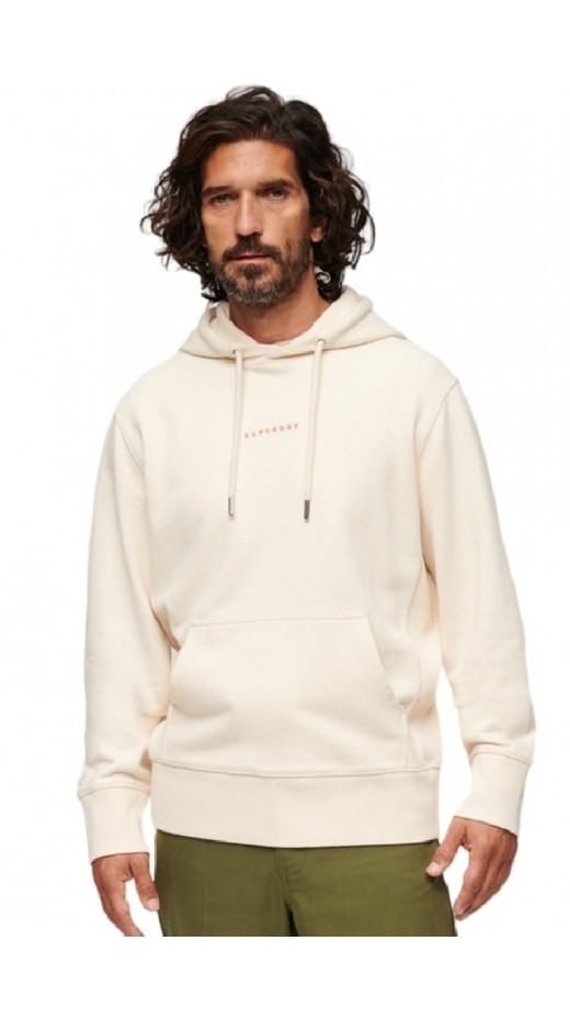 SUPERDRY SURPLUS LOGO HOOD ΦΟΥΤΕΡ ΑΝΔΡΙΚΟ OFF WHITE