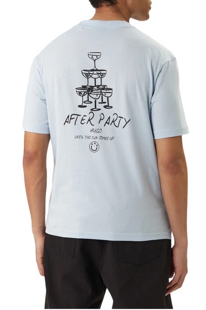 HUGO BOSS JERSEY NUCAVO T-SHIRT ΜΠΛΟΥΖΑ ΑΝΔΡΙΚΗ CIEL